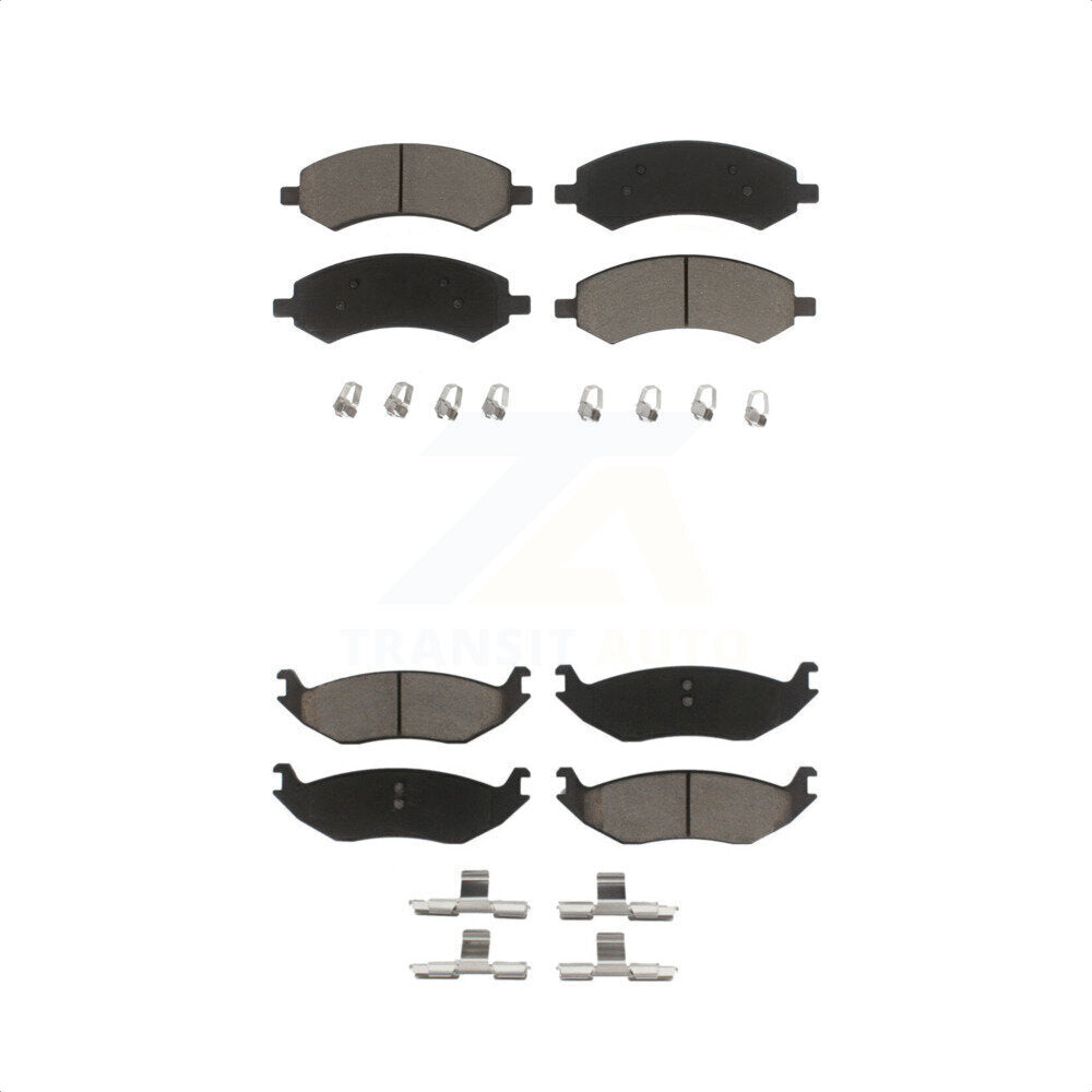 [Avant + Arrière] Kit de plaquette (céramique) de frein pour Ram 1500 Dodge Classic Durango Chrysler Aspen KCX-100041 par CMX