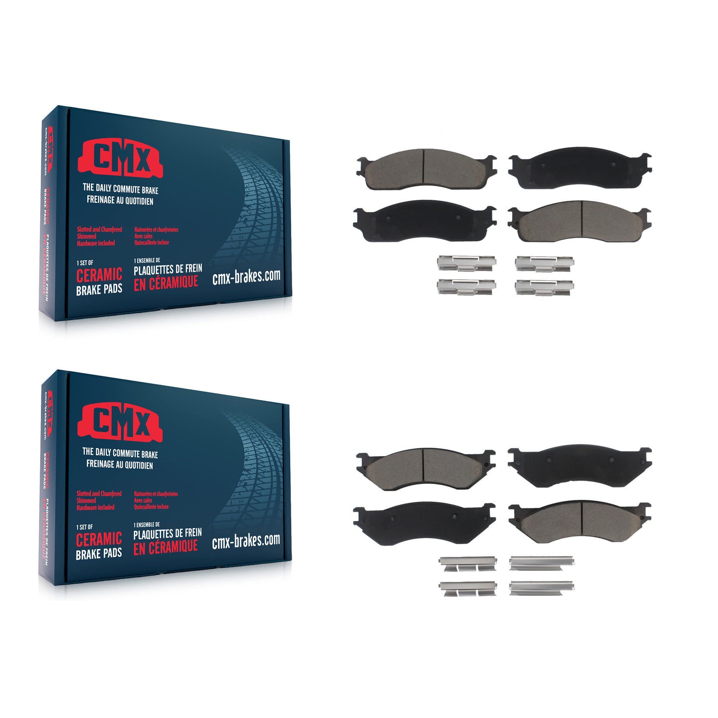 [Avant + Arrière] Kit de plaquette (céramique) de frein pour Dodge Ram 2500 1500 3500 KCX-100042