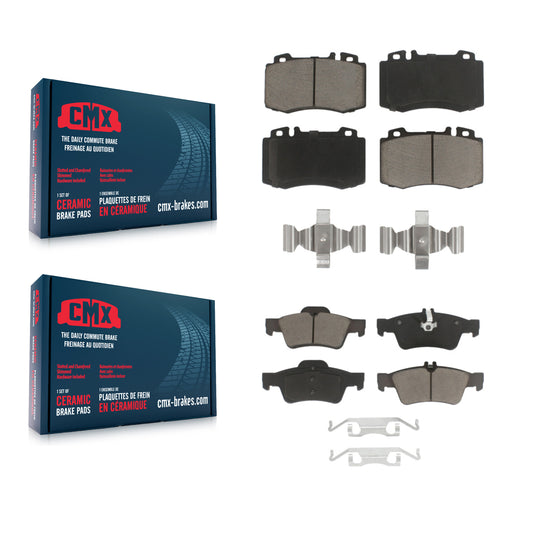 [Avant + Arrière] Kit de plaquette (céramique) de frein pour Mercedes-Benz E350 SL500 E500 SL550 CLS550 CLS500 S430 S500 E550 CL500 S350 CL600 KCX-100044