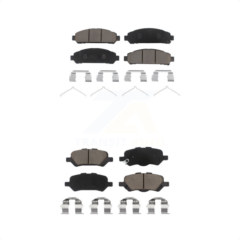 [Avant + Arrière] Kit de plaquette (céramique) de frein pour 2009-2016 Toyota Venza KCX-100051 par CMX