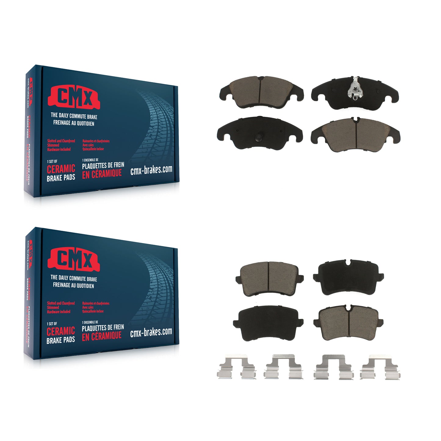 [Avant + Arrière] Kit de plaquette (céramique) de frein pour Audi A6 Quattro A7 KCX-100053