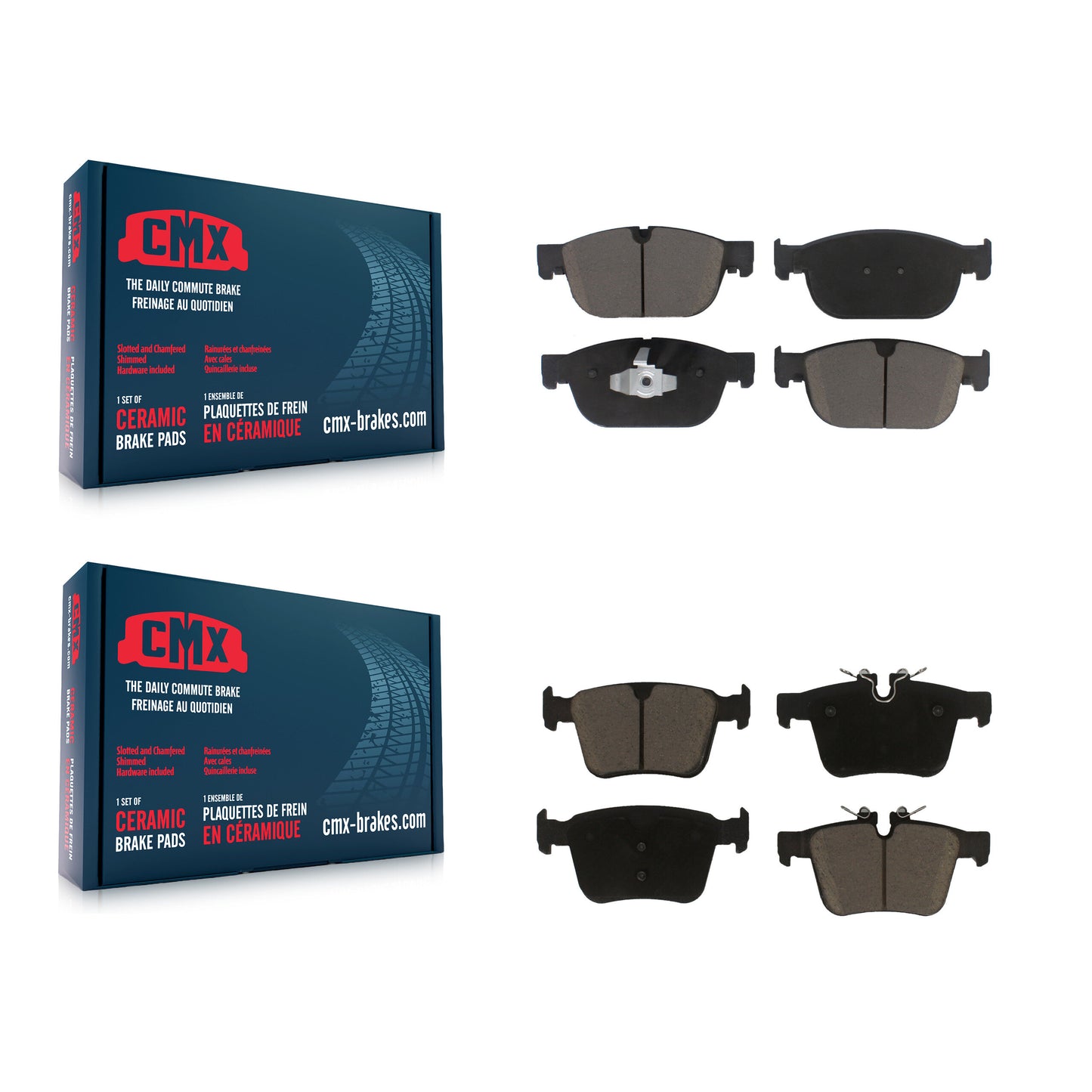 [Avant + Arrière] Kit de plaquette (céramique) de frein pour 2016-2019 Volvo XC90 KCX-100054