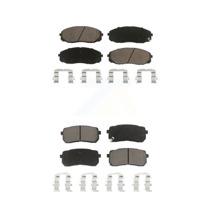[Avant + Arrière] Kit de plaquette (céramique) de frein pour 2015-2020 Kia Sedona KCX-100055 par CMX