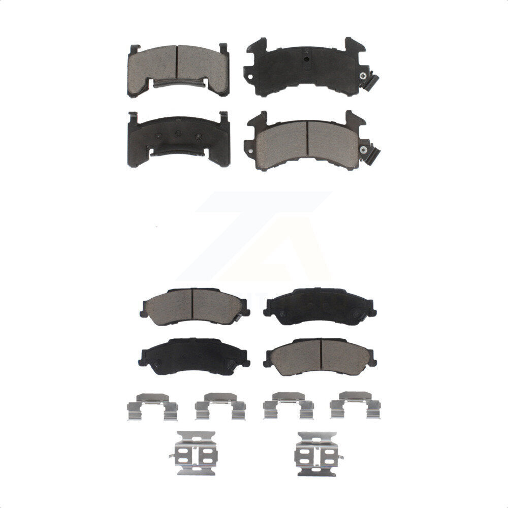 [Avant + Arrière] Kit de plaquette (céramique) de frein pour Chevrolet S10 GMC Sonoma Blazer Jimmy Isuzu Hombre KCX-100057 par CMX