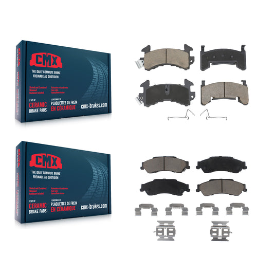 [Avant + Arrière] Kit de plaquette (céramique) de frein pour Chevrolet S10 GMC Sonoma Blazer Jimmy Isuzu Hombre KCX-100057