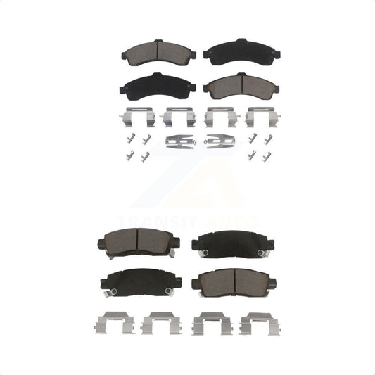 [Avant + Arrière] Kit de plaquette (céramique) de frein pour Chevrolet Trailblazer GMC Envoy EXT XL Buick Rainier Oldsmobile Bravada XUV SSR Isuzu Ascender Saab 9-7x KCX-100060 par CMX
