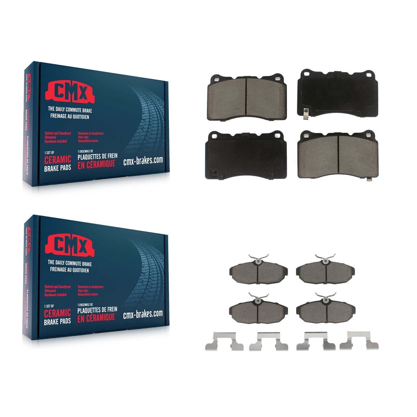 [Avant + Arrière] Kit de plaquette (céramique) de frein pour Ford Mustang KCX-100064
