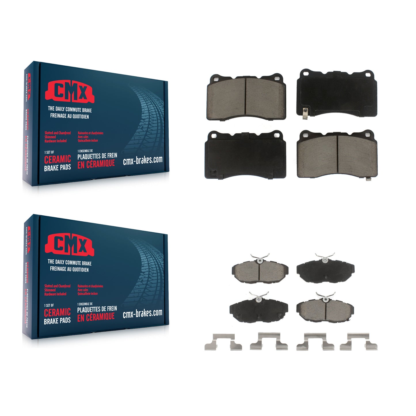 [Avant + Arrière] Kit de plaquette (céramique) de frein pour Ford Mustang KCX-100066