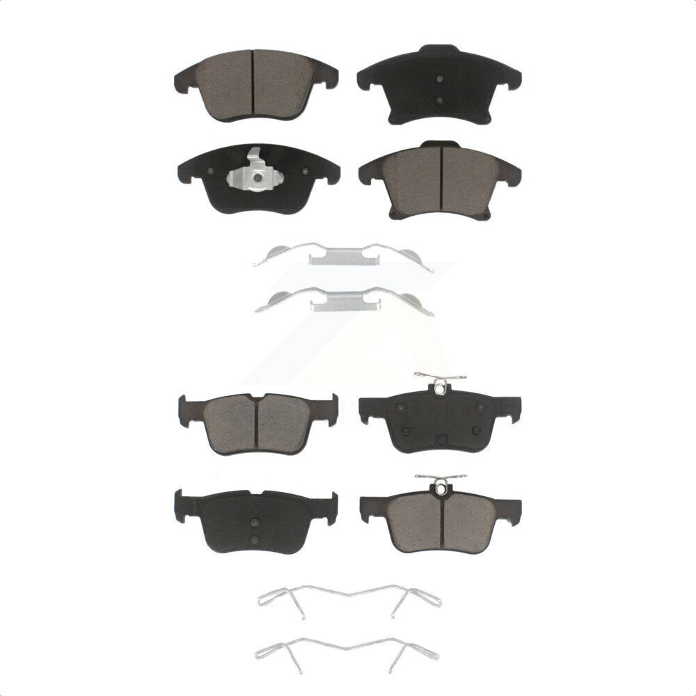 [Avant + Arrière] Kit de plaquette (céramique) de frein pour Ford Fusion Lincoln MKZ Police Responder Hybrid SSV Plug-In KCX-100068 par CMX