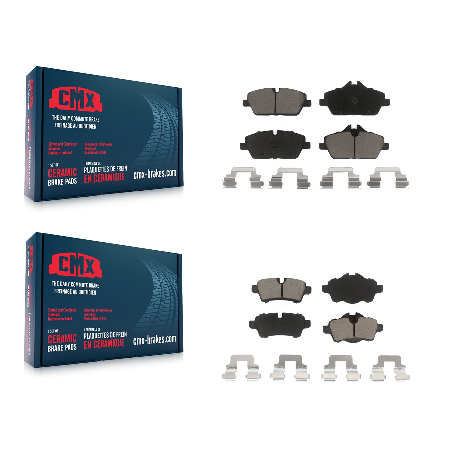 [Avant + Arrière] Kit de plaquette (céramique) de frein pour Mini Cooper avec 280mm Diameter Rotor KCX-100069