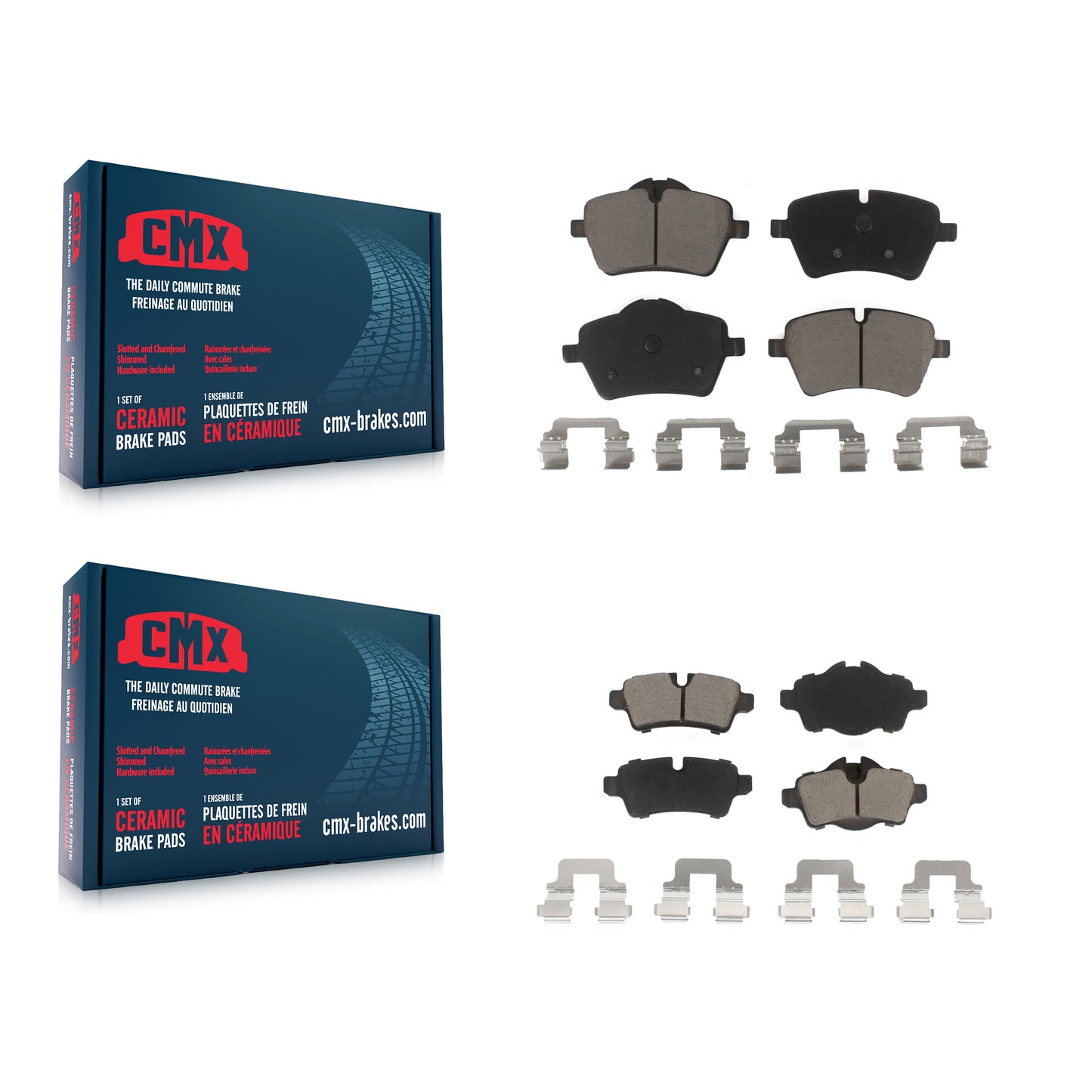 [Avant + Arrière] Kit de plaquette (céramique) de frein pour Mini Cooper avec 294mm Diameter Rotor KCX-100070