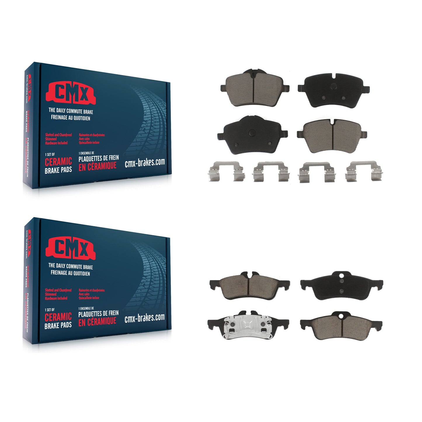 [Avant + Arrière] Kit de plaquette (céramique) de frein pour Mini Cooper avec 294mm Diameter Rotor KCX-100074