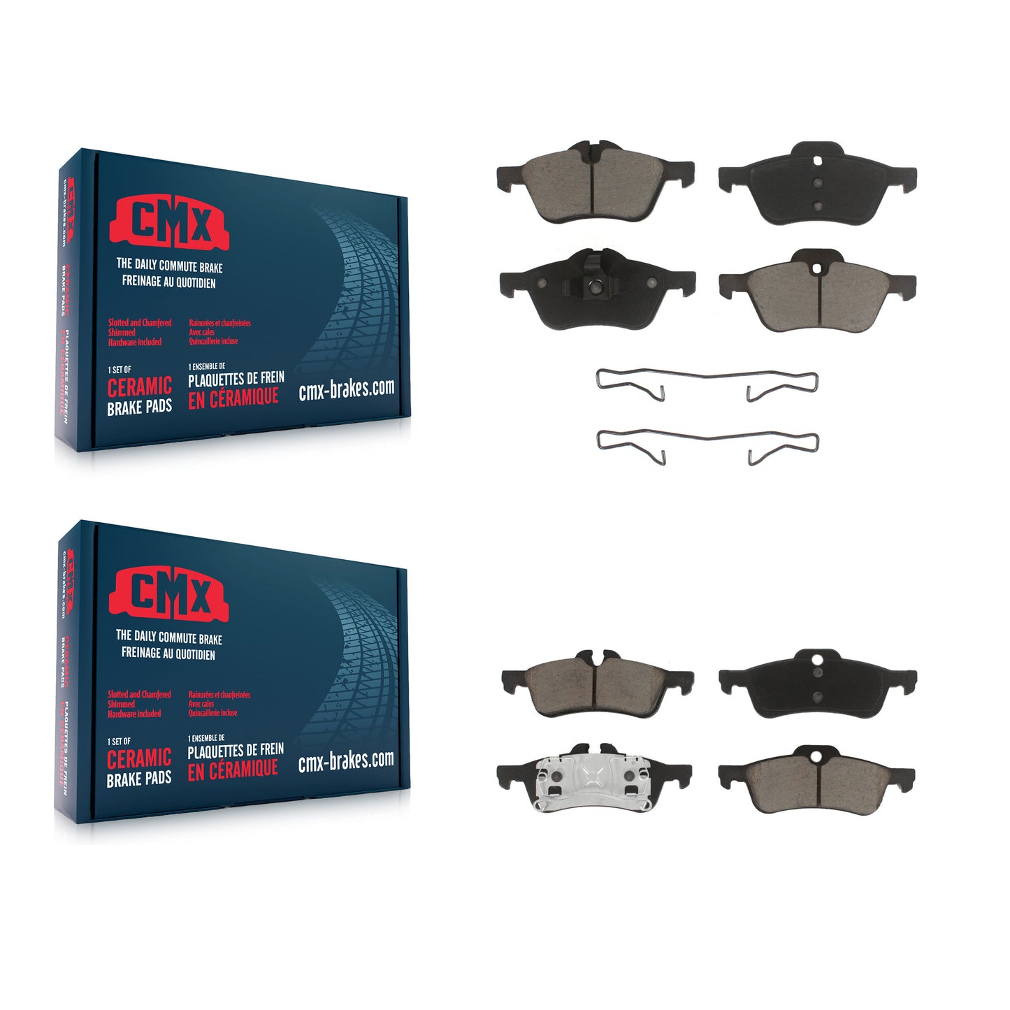 [Avant + Arrière] Kit de plaquette (céramique) de frein pour Mini Cooper avec 276mm Diameter Rotor KCX-100075