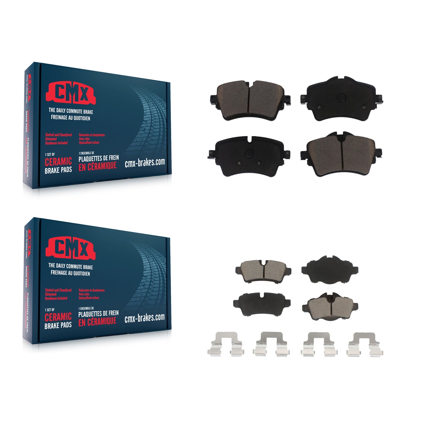 [Avant + Arrière] Kit de plaquette (céramique) de frein pour 2015 Mini Cooper 1.6L avec 294mm Diameter Rotor KCX-100079