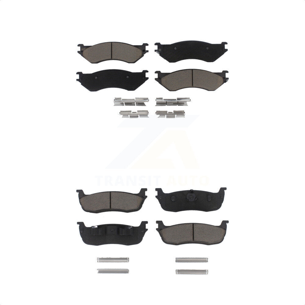[Avant + Arrière] Kit de plaquette (céramique) de frein pour Ford F-150 Expedition F-250 HD Lincoln Navigator Heritage KCX-100081 par CMX