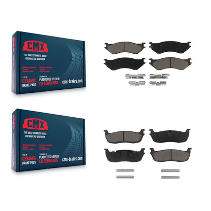 [Avant + Arrière] Kit de plaquette (céramique) de frein pour Ford F-150 Expedition F-250 HD Lincoln Navigator Heritage KCX-100081