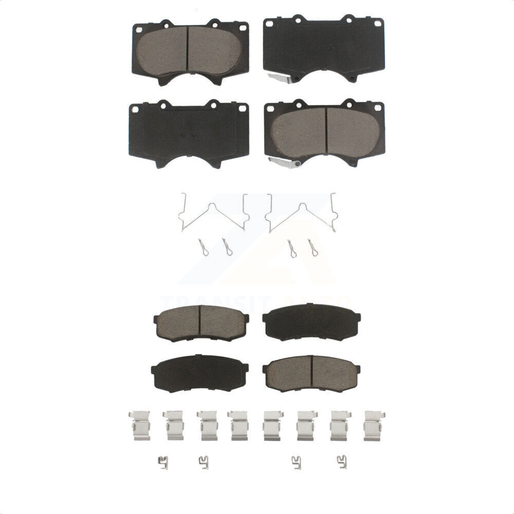 [Avant + Arrière] Kit de plaquette (céramique) de frein pour Toyota 4Runner Lexus Sequoia GX460 FJ Cruiser GX470 KCX-100084 par CMX