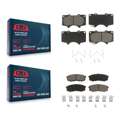 [Avant + Arrière] Kit de plaquette (céramique) de frein pour Toyota 4Runner Lexus Sequoia GX460 FJ Cruiser GX470 KCX-100084