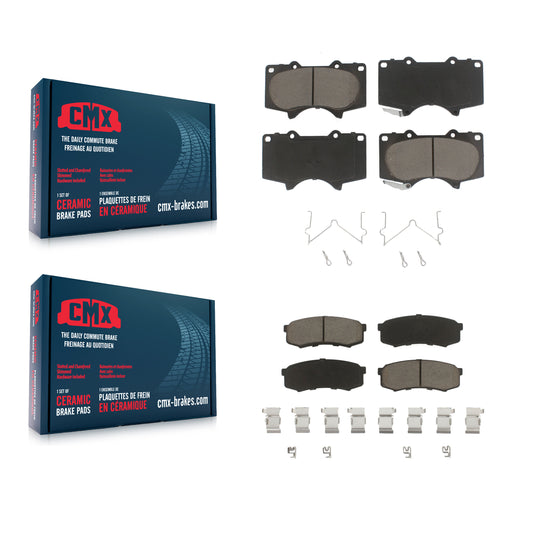 [Avant + Arrière] Kit de plaquette (céramique) de frein pour Toyota 4Runner Lexus Sequoia GX460 FJ Cruiser GX470 KCX-100084