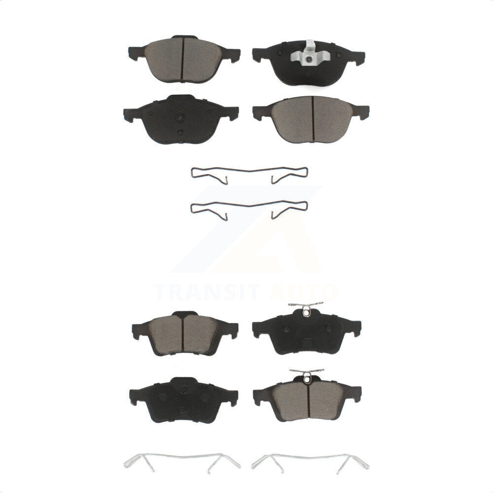 [Avant + Arrière] Kit de plaquette (céramique) de frein pour Ford Focus Escape Mazda 3 Volvo 5 C-Max EcoSport S40 Transit Connect C70 C30 V50 Sport KCX-100085 par CMX