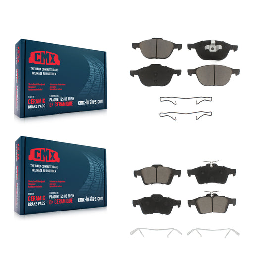 [Avant + Arrière] Kit de plaquette (céramique) de frein pour Ford Focus Escape Mazda 3 Volvo 5 C-Max EcoSport S40 Transit Connect C70 C30 V50 Sport KCX-100085