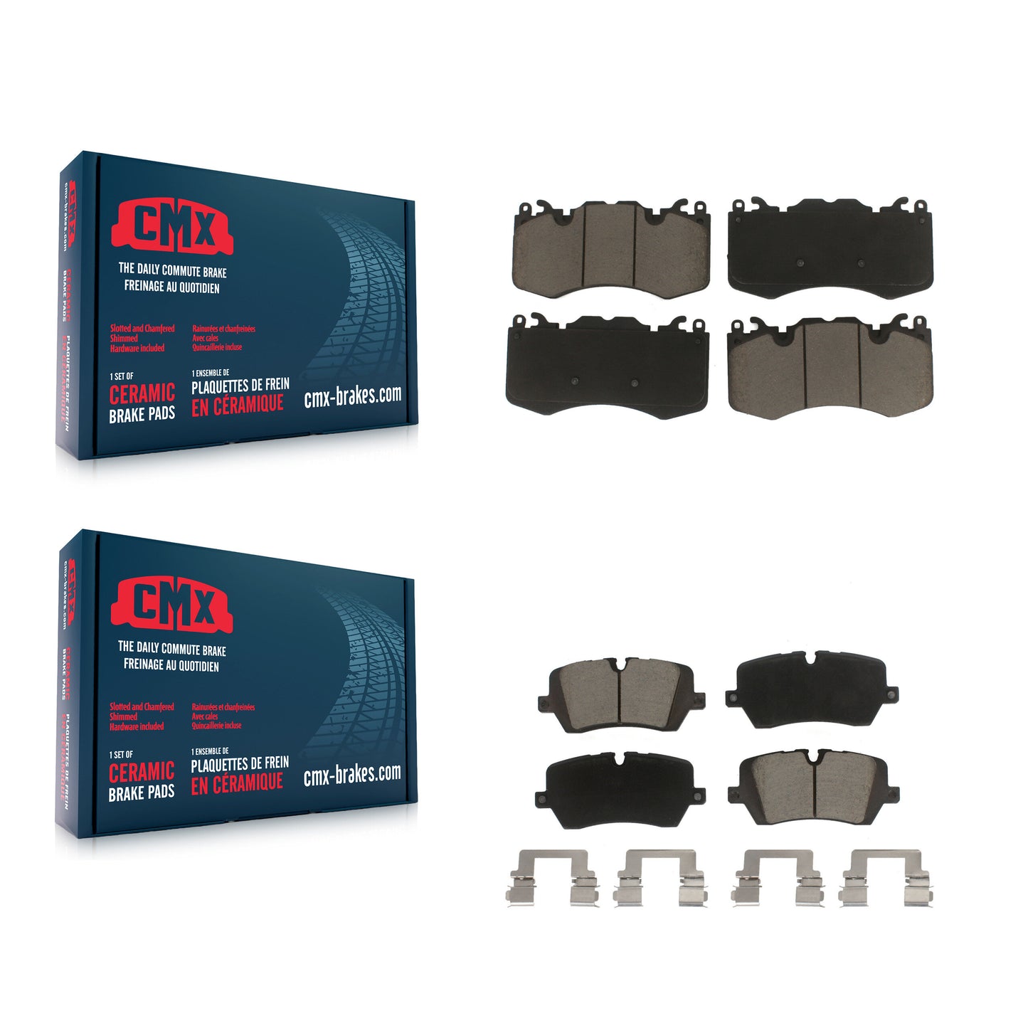 [Avant + Arrière] Kit de plaquette (céramique) de frein pour Land Rover Range Sport KCX-100094