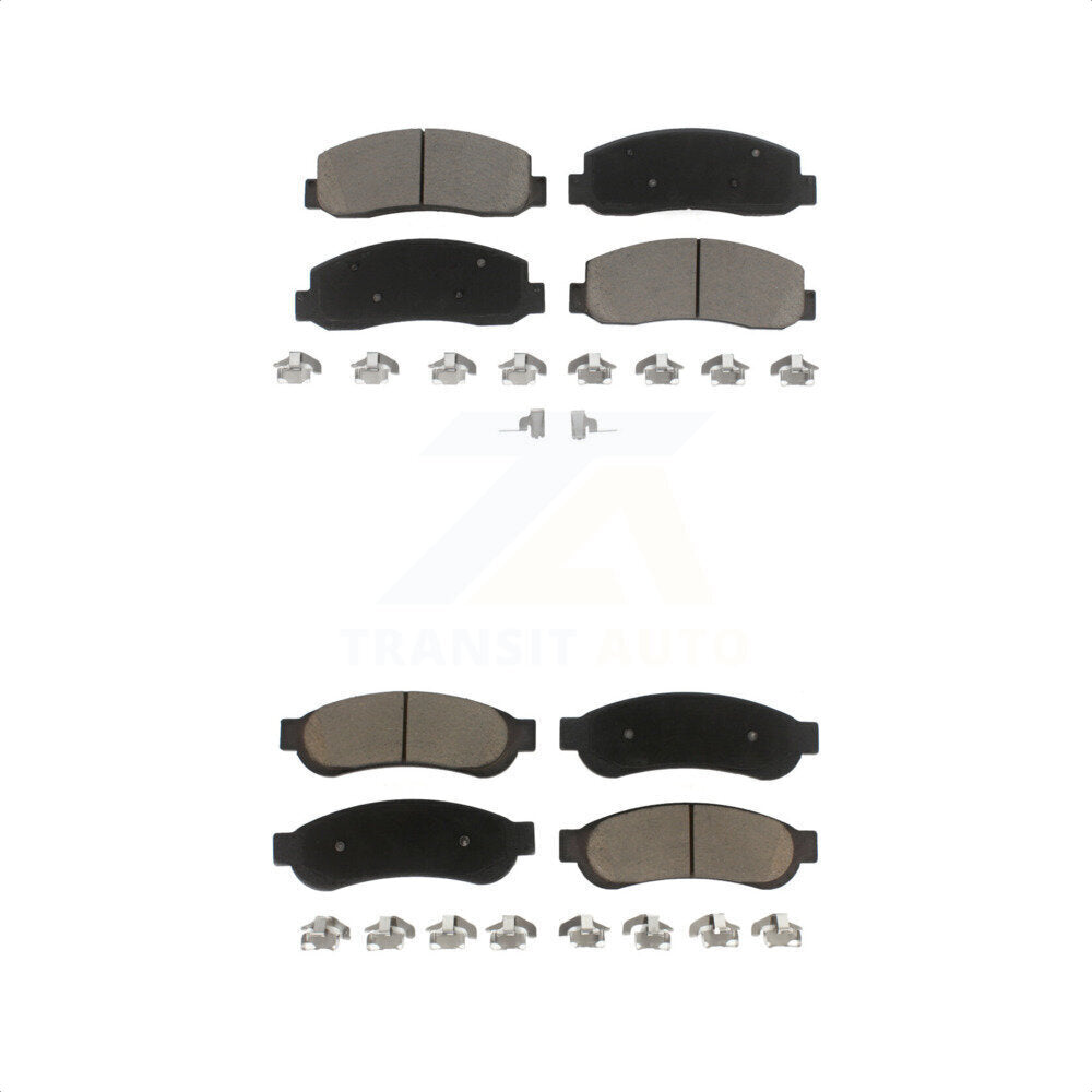 [Avant + Arrière] Kit de plaquette (céramique) de frein pour Ford F-250 Super Duty F-350 F-450 KCX-100097 par CMX