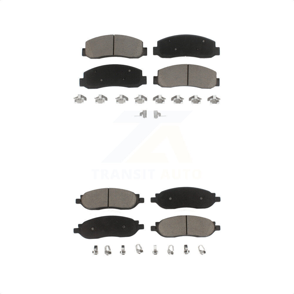 [Avant + Arrière] Kit de plaquette (céramique) de frein pour 2005-2007 Ford F-250 Super Duty F-350 KCX-100099 par CMX