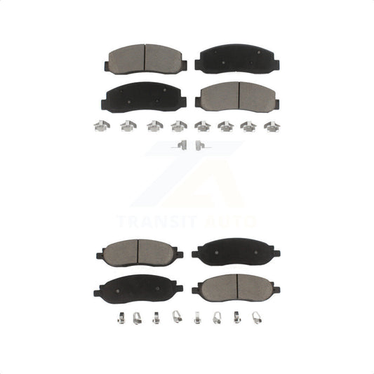 [Avant + Arrière] Kit de plaquette (céramique) de frein pour 2005-2007 Ford F-250 Super Duty F-350 KCX-100099 par CMX