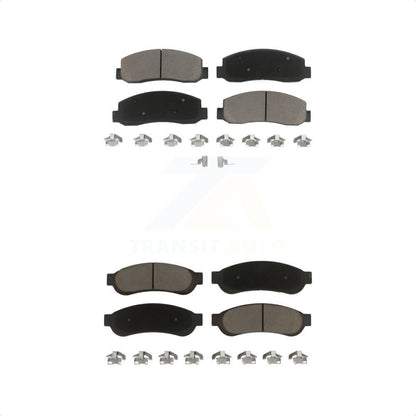 [Avant + Arrière] Kit de plaquette (céramique) de frein pour 2005-2007 Ford F-350 Super Duty avec Dual Wheels KCX-100100 par CMX