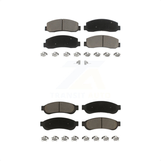 [Avant + Arrière] Kit de plaquette (céramique) de frein pour 2005-2007 Ford F-350 Super Duty avec Dual Wheels KCX-100100 par CMX