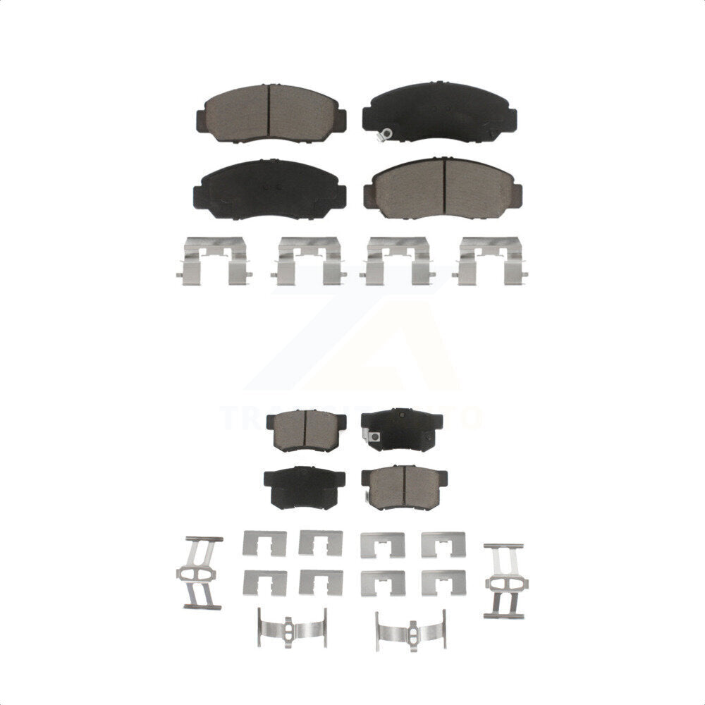 [Avant + Arrière] Kit de plaquette (céramique) de frein pour Honda Accord Acura CSX KCX-100104 par CMX