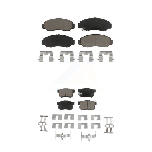 [Avant + Arrière] Kit de plaquette (céramique) de frein pour Honda Accord Acura CSX KCX-100104 par CMX