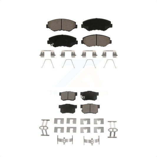 [Avant + Arrière] Kit de plaquette (céramique) de frein pour Honda Accord Civic CR-V Element Acura ILX KCX-100105 par CMX