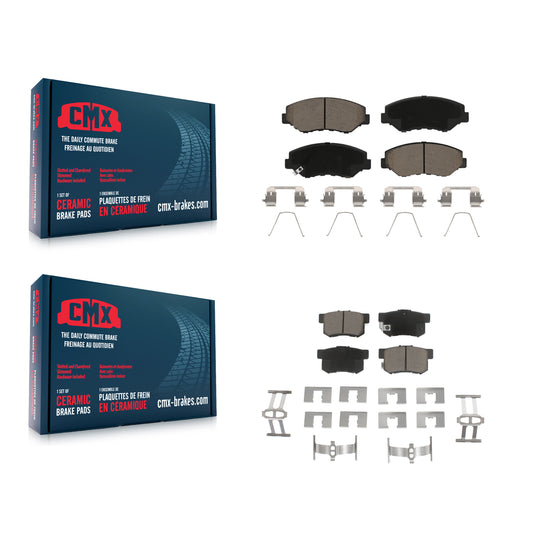 [Avant + Arrière] Kit de plaquette (céramique) de frein pour Honda Accord Civic CR-V Element Acura ILX KCX-100105