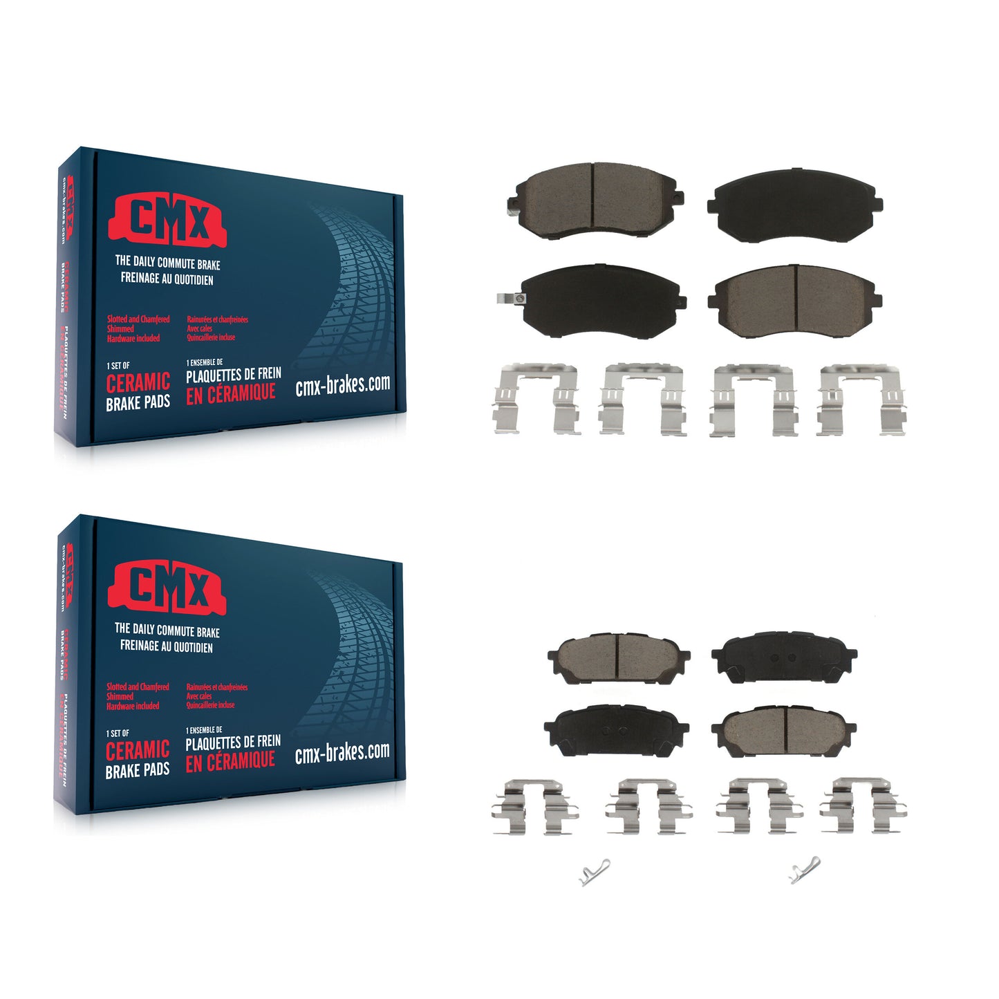 [Avant + Arrière] Kit de plaquette (céramique) de frein pour Subaru Forester Impreza Saab 9-2X KCX-100113