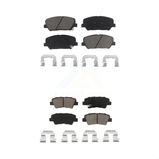 [Avant + Arrière] Kit de plaquette (céramique) de frein pour Kia Optima Hyundai Veloster Forte Koup KCX-100118 par CMX
