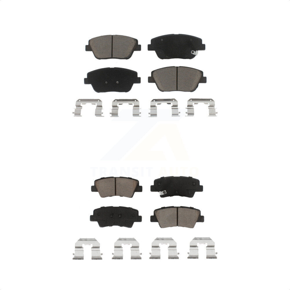 [Avant + Arrière] Kit de plaquette (céramique) de frein pour Kia Optima avec Electric Parking KCX-100120 par CMX