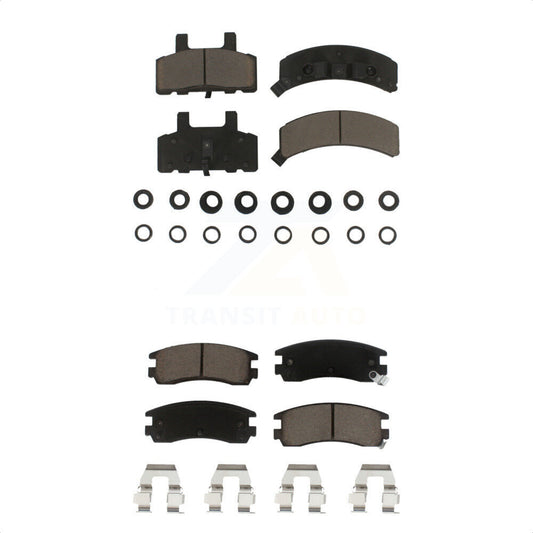 [Avant + Arrière] Kit de plaquette (céramique) de frein pour 1999 Cadillac DeVille Drum rear brakes KCX-100125 par CMX