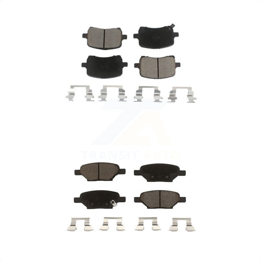 [Avant + Arrière] Kit de plaquette (céramique) de frein pour Chevrolet Cobalt Malibu Saturn Ion HHR Pontiac G6 Pursuit KCX-100147 par CMX
