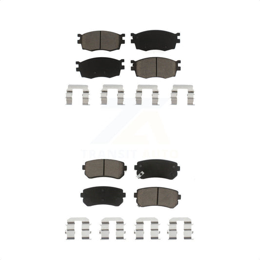 [Avant + Arrière] Kit de plaquette (céramique) de frein pour Hyundai Accent Kia Rio Rio5 KCX-100151 par CMX