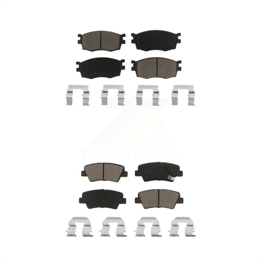 [Avant + Arrière] Kit de plaquette (céramique) de frein pour 2011 Hyundai Accent KCX-100152 par CMX