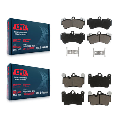 [Avant + Arrière] Kit de plaquette (céramique) de frein pour Porsche Cayenne Volkswagen Touareg avec 330mm Diameter Rotor KCX-100153