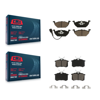 [Avant + Arrière] Kit de plaquette (céramique) de frein pour Volkswagen Jetta Beetle Golf City KCX-100166