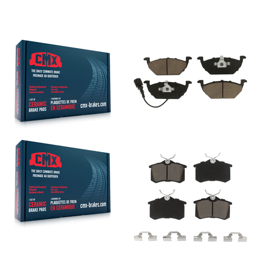 [Avant + Arrière] Kit de plaquette (céramique) de frein pour Volkswagen Jetta Beetle Golf City KCX-100166