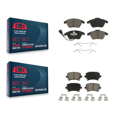 [Avant + Arrière] Kit de plaquette (céramique) de frein pour Volkswagen Jetta CC Passat GTI Audi Rabbit Eos A3 TT Quattro Golf R8 KCX-100167