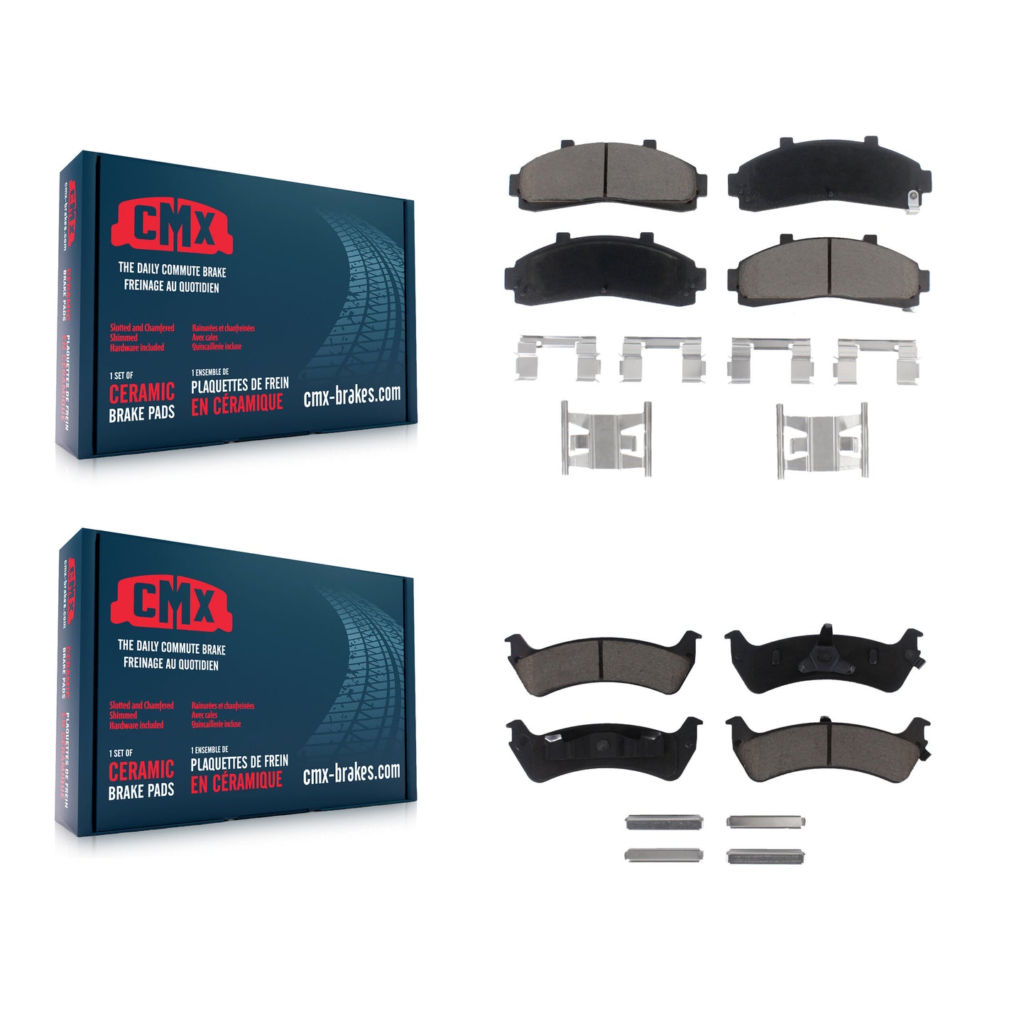 [Avant + Arrière] Kit de plaquette (céramique) de frein pour Ford Ranger Explorer Mercury Mountaineer KCX-100169