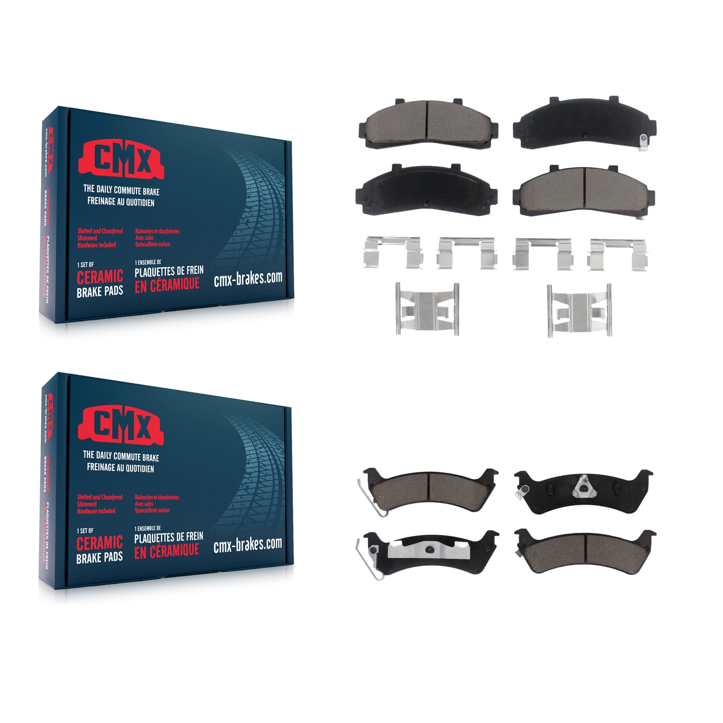 [Avant + Arrière] Kit de plaquette (céramique) de frein pour 2001 Ford Explorer From 01 02 KCX-100170