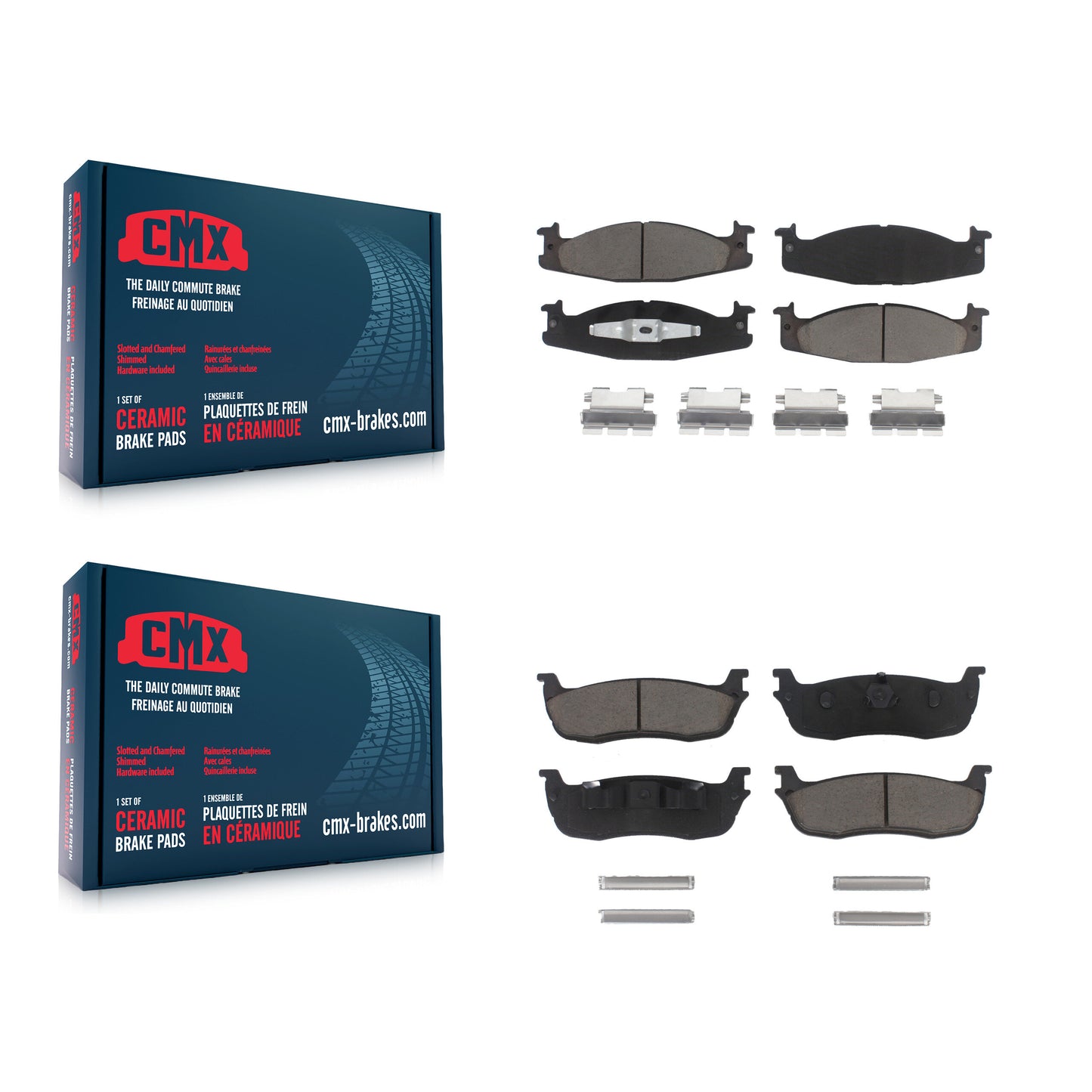 [Avant + Arrière] Kit de plaquette (céramique) de frein pour 1996 Ford F-150 KCX-100171
