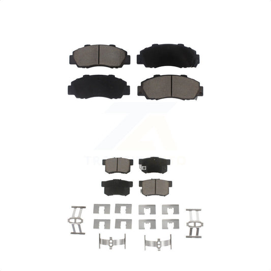 [Avant + Arrière] Kit de plaquette (céramique) de frein pour Honda Accord Acura Integra Prelude Odyssey CL Legend TL RL Vigor Isuzu Oasis KCX-100173 par CMX